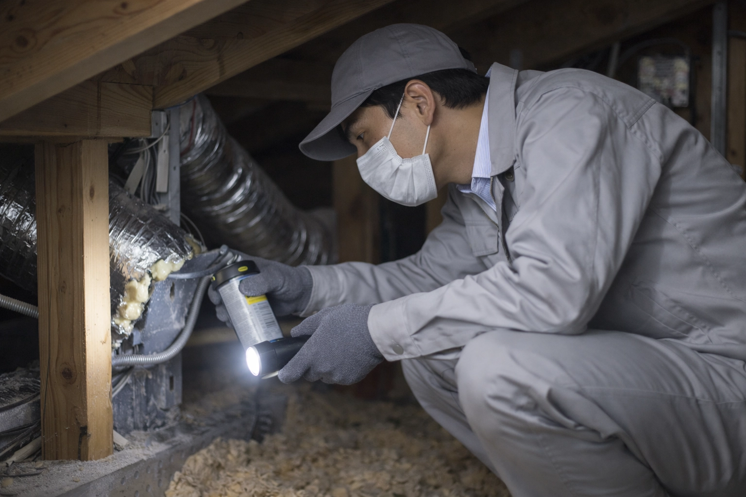 作業中の作業員